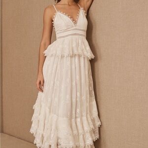 Rococo Sand Elegant White Lace Dress